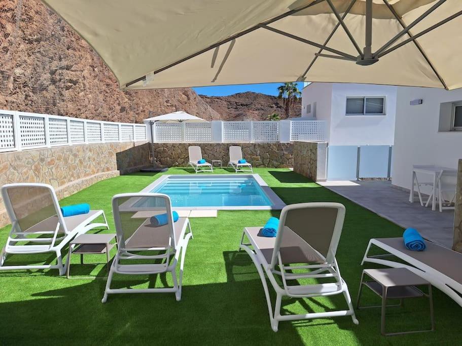 Malibu Mogan Secret Pool Villa - Piscina Privada Y Climatizada - Exclusive Heated Pool La Playa de Tauro Eksteriør billede